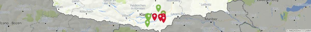 Map view for Pharmacies emergency services nearby Sankt Kanzian am Klopeiner See (Völkermarkt, Kärnten)
